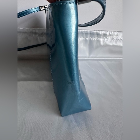 Christian Dior RARE Metallic Blue Leather Crossbody Bag with COA - Picture 14 of 16